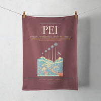 Thumbnail for Matecaña International Airport (PEI) design on dark red towel