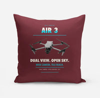 Thumbnail for DJI Air 3 design on dark red pillow