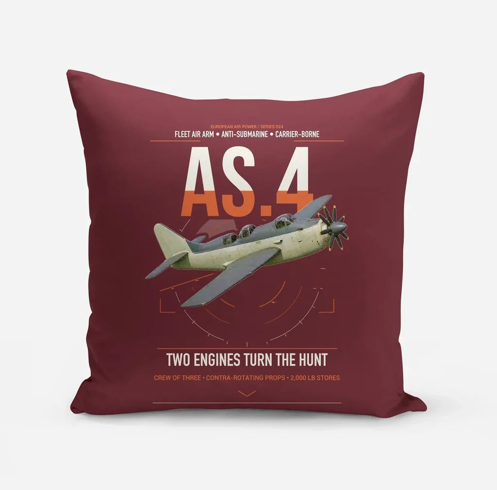 Fairey Gannet AS.4 design on dark red pillow