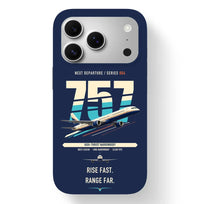 Thumbnail for Boeing 757-200 design on navy blue magsafe iphone case