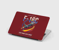 Thumbnail for F-16C Fighting Falcon design on dark red MacBook case