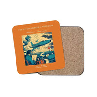 Thumbnail for The Storm Chaser's Notebook - Designed Coasters design on orange 1-piece