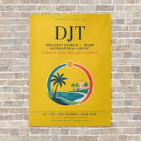 Thumbnail for President Donald J. Trump International Airport DJT - Canvas No Frame - Yellow