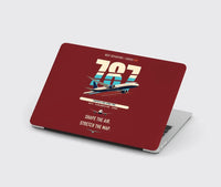 Thumbnail for Boeing 787-9 Dreamliner design on dark red MacBook case