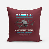 Thumbnail for DJI Matrice 4E design on dark red pillow