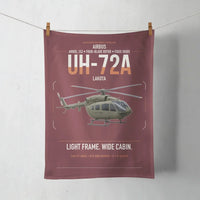Thumbnail for Airbus UH-72A Lakota design on dark red towel