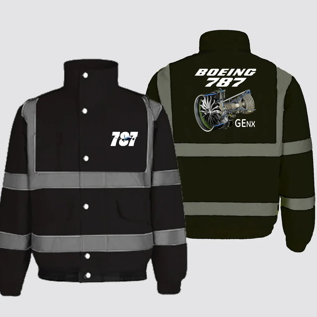 Boeing 787 & GENX Engine Designed Reflective Winter Jackets - view 12