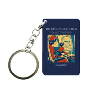 Thumbnail for VINTAGE G4215 - The Window Seat Child - Designed Key Chain design on navyblue