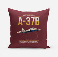 Thumbnail for A-37B Dragonfly design on dark red pillow