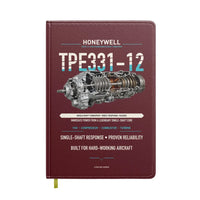 Thumbnail for TPE331-12 design on dark red notebook