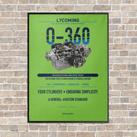 Thumbnail for O-360 vertical canvas print - framed - light green background