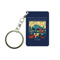 Thumbnail for VINTAGE G4453 - The Veteran's Last Walkaround - Designed Key Chain design on navyblue