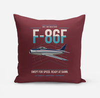 Thumbnail for F-86F Sabre design on dark red pillow