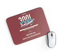 Thumbnail for Extra 300L design on dark red rectangle mouse pad