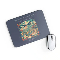 Thumbnail for VINTAGE G4406 - The Festival Flower Drop - Designed Mouse Pads design on navyblue rectangle