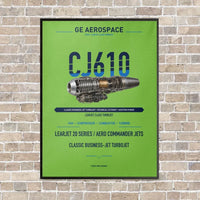 Thumbnail for CJ610 vertical canvas print - framed - light green background