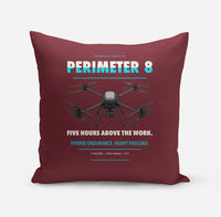 Thumbnail for Skyfront Perimeter 8 design on dark red pillow