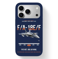 Thumbnail for F A-18E F Buddy Tanker design on navy blue magsafe iphone case, for iPhone 17 Pro