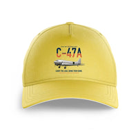 Thumbnail for C-47A Skytrain design on yellow printed hat