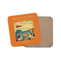 Thumbnail for The Banner Tow Letters - Designed Coasters design on orange 1-piece