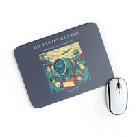 Thumbnail for VINTAGE G4464 - The Fan Jet Whisper - Designed Mouse Pads design on navyblue rectangle