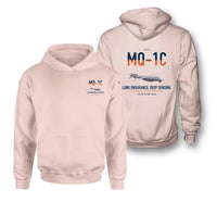Thumbnail for MQ-1C Gray Eagle ER design on pink double-side hoodie, double-side print