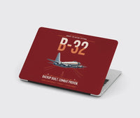 Thumbnail for B-32 Dominator design on dark red MacBook case