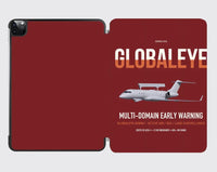 Thumbnail for Saab GlobalEye design on dark red ipad tablet case