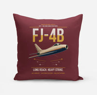 Thumbnail for FJ-4B Fury design on dark red pillow