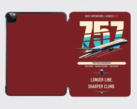 Thumbnail for Boeing 757-300 design on dark red ipad tablet case
