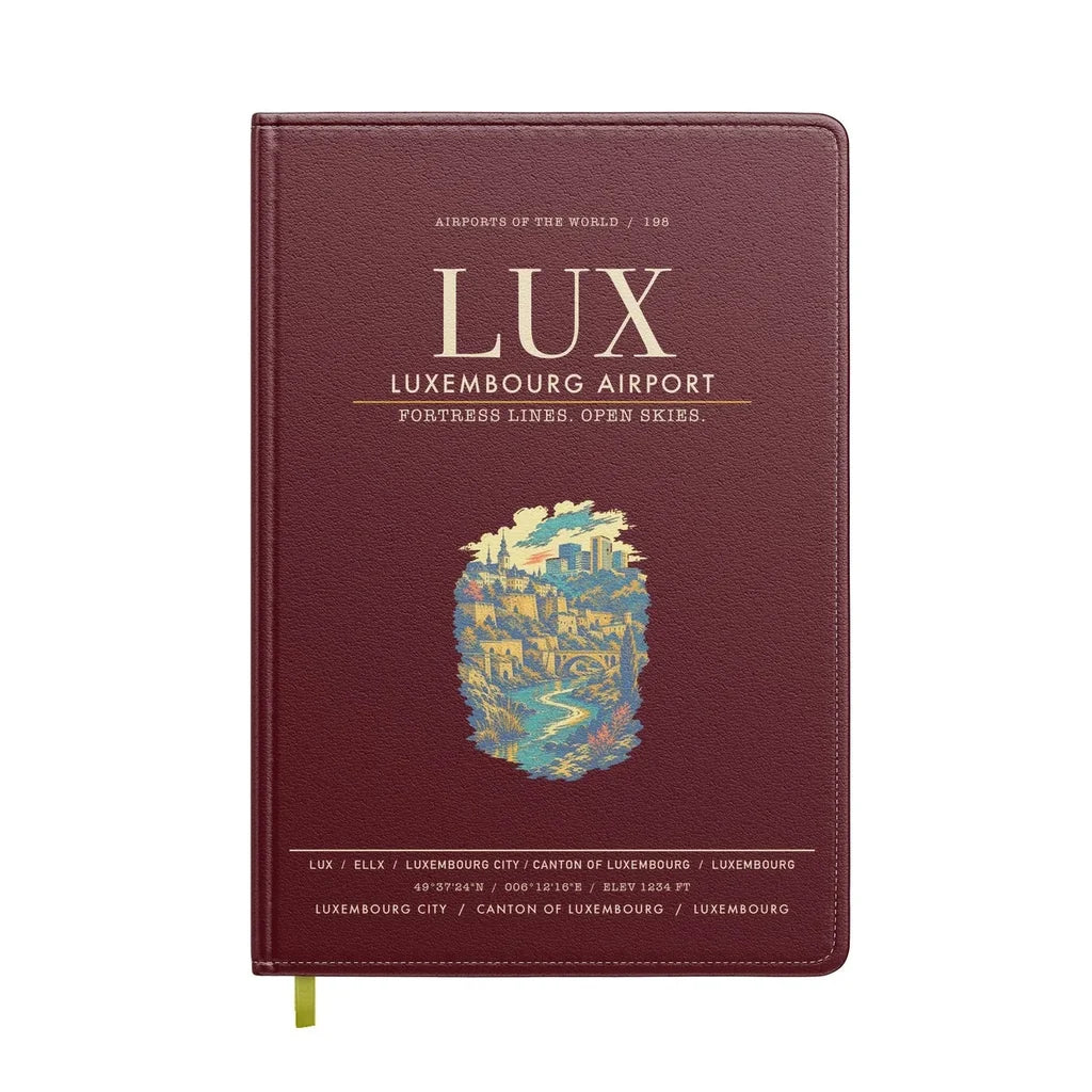 Luxembourg Airport LUX - Dark Red