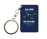 Thumbnail for DJI FPV Key Chain design on navy blue key chain