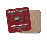 Thumbnail for DJI Mavic 3 Classic design on dark red 1 piece coaster