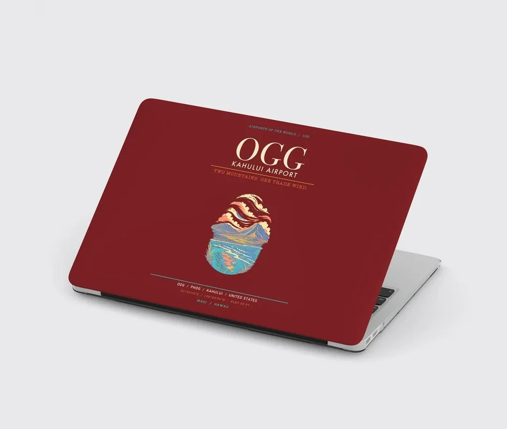 Kahului Airport OGG - Dark Red