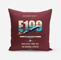 Thumbnail for Embraer E190 design on dark red pillow