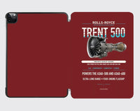 Thumbnail for TRENT 500 design on dark red ipad tablet case
