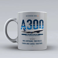 Thumbnail for A300C4-203 Mug design on light gray airbus