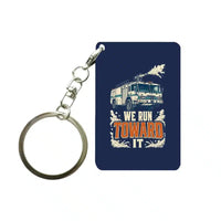 Thumbnail for SIGNAL 430 - We Run Toward It - Key Chain design on navy blue key chain