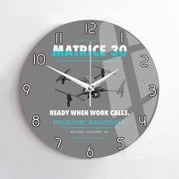 Thumbnail for DJI Matrice 30 design on gray no frame wall clock