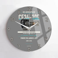 Thumbnail for CF34-10E design on gray no frame wall clock