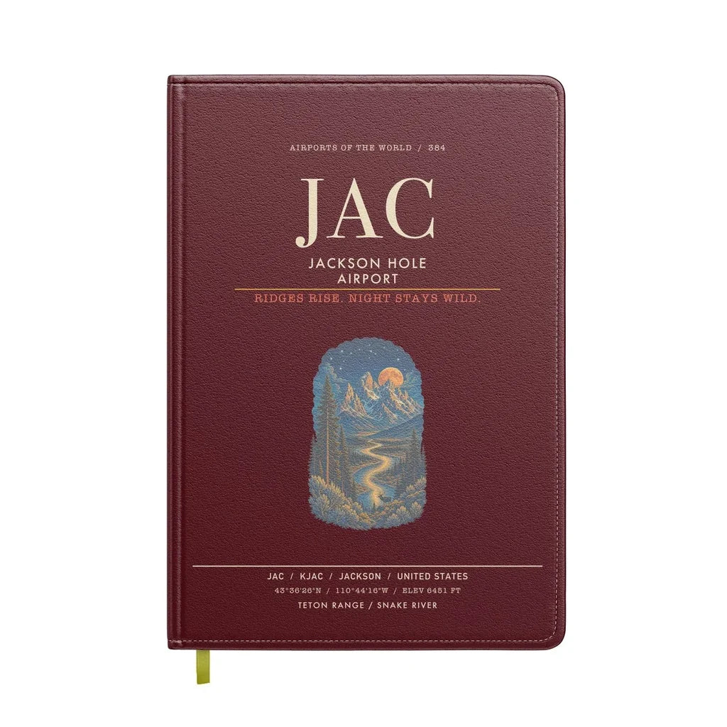 Jackson Hole Airport JAC - Dark Red