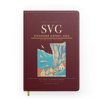 Thumbnail for Stavanger Airport, Sola (SVG) design on dark red notebook