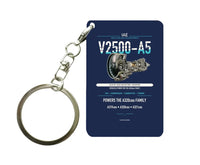 Thumbnail for V2500-A5 Key Chain design on navy blue key chain