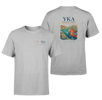 Thumbnail for Kamloops Airport (YKA) design printed on light gray double-side t-shirt