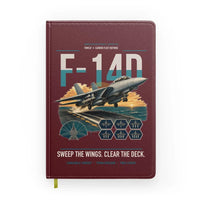 Thumbnail for F-14D Tomcat design on dark red notebook