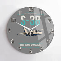 Thumbnail for S-3B Viking design on gray no frame wall clock