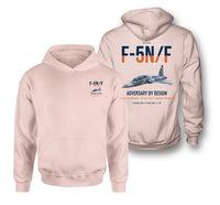 Thumbnail for F-5N F Adversary design on pink double-side hoodie, double-side print
