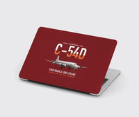 Thumbnail for C-54D Skymaster design on dark red MacBook case