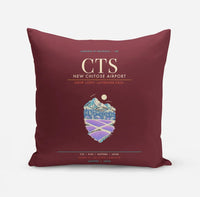 Thumbnail for New Chitose Airport Sapporo CTS - Snowfield Lavender Grid - Dark Red