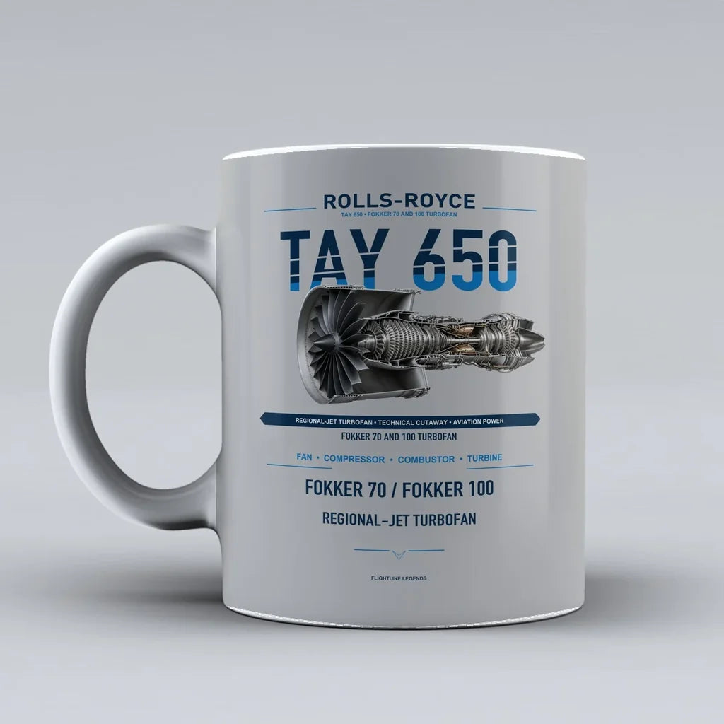 650 Mug design on light gray tay